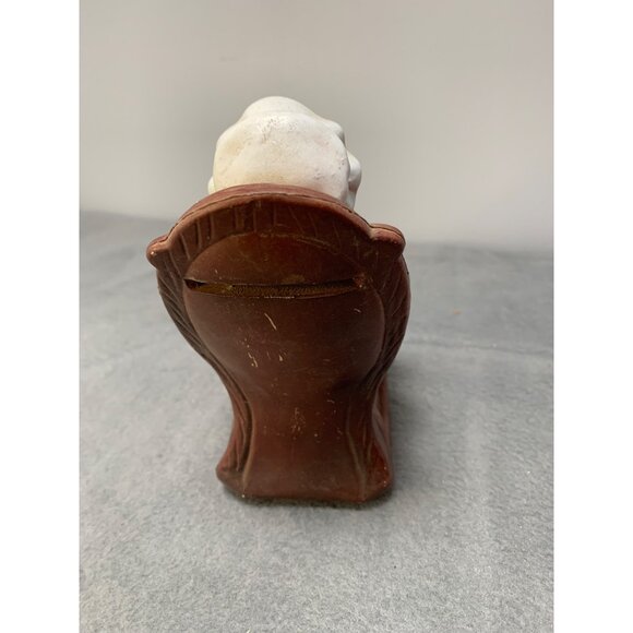 Vintage Brinnco Grandma Knitting Coin Bank Figurine 1970s - Picture 3 of 9